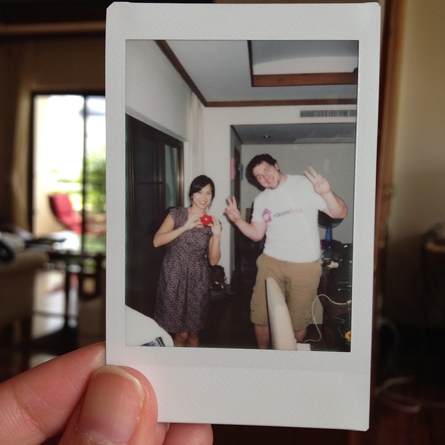 Testing an instant camera.. Thank you for lending me your camera. @lubpuivw