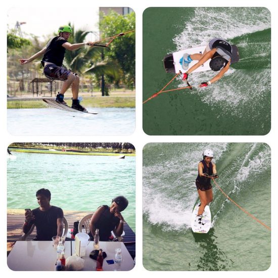 A wakeboarding look back, our usual Saturday 😃😀🏄💜💪🏻 @armyxxl @jibjingjing @pyesamet