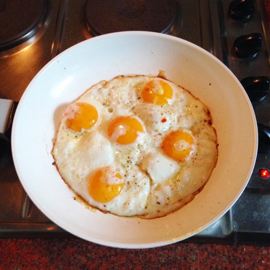 @armyxxl made truffle eggs this morning. They are tasty! #serebiifoodjournal  He used the truffle oil that you bought for us. :) @cibisstefanko