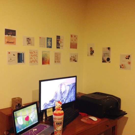 I just decorated my work room tonight. #serebiidiy I will do it more later when I have time. :)