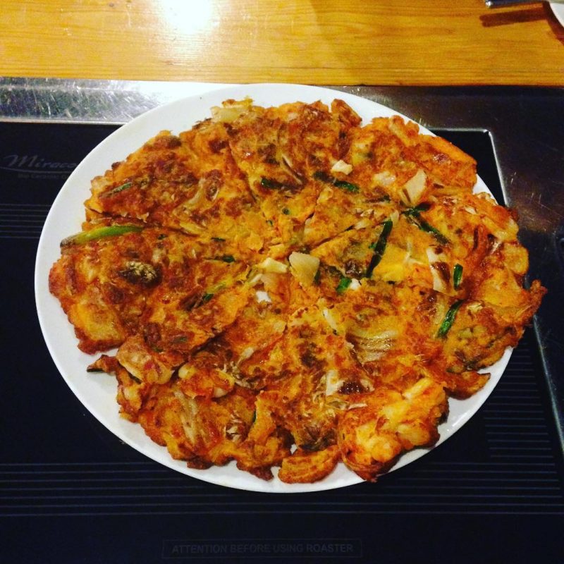 Seafood & kimchi pancake #serebiifoodjournal we 💜 Korean food.