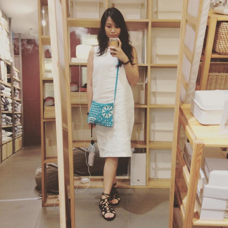 taking a selfie at MUJI  lol