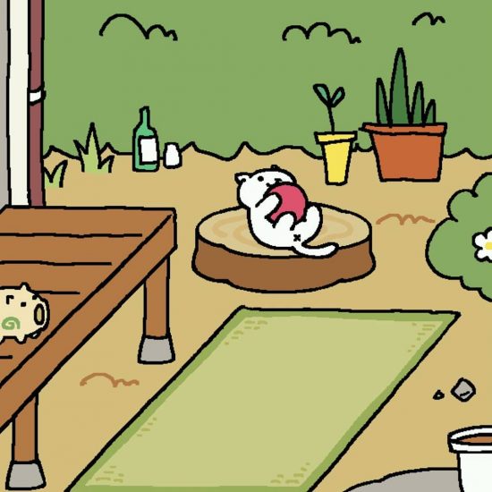 Snowball is visiting my yard