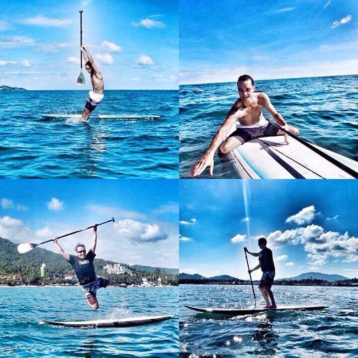 Markus and Maxim had a lot of fun on SUP yesterday. 📸 @555moni555