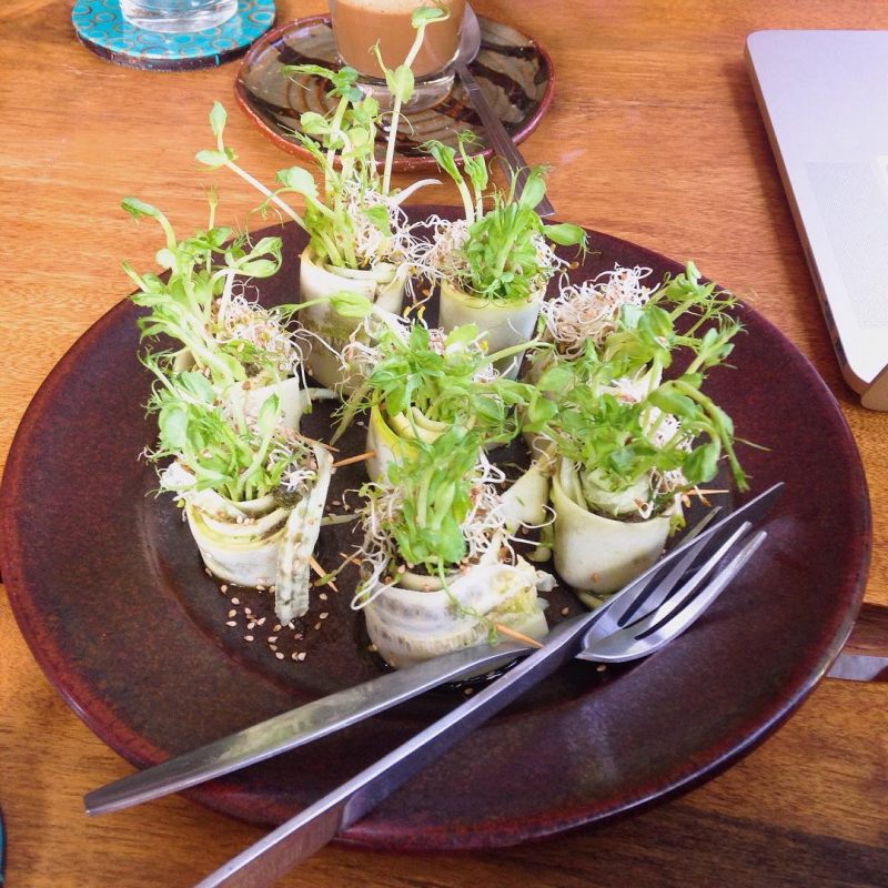Cucumber rolls are so yummy 😋 💕😍 🌱🌱🌱🌱🌱🌱🌱🌱🌱🌱🌱🌱🌱🌱#health #vegetarian #veggies #vegetarianfood #namaste #girlonsamui #yogifood