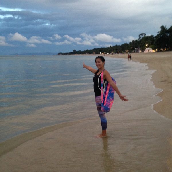 Enjoyed the beach after rain and yoga class
