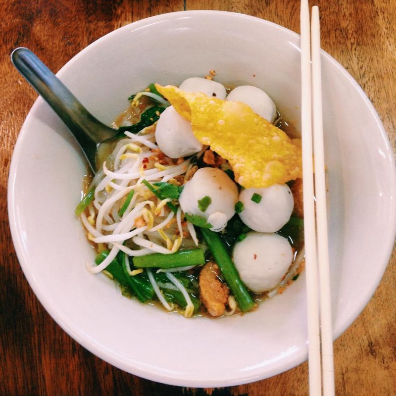 Authentic Thai tomyum noodles