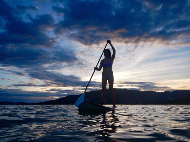 Evening SUP on one year anniversary