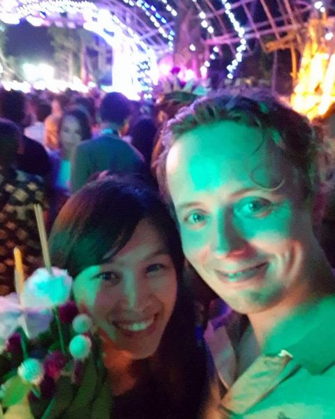 Happy Loy Krathong 2017 สุขสันต์วันลอยกระทง it's always fun to do Loy Krathong with you. Love you 😘