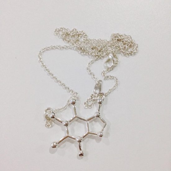 Thank you for this caffeine molecule necklace. @armyxxl you know me I love coffee and being nerdy. Hehe 😘😍