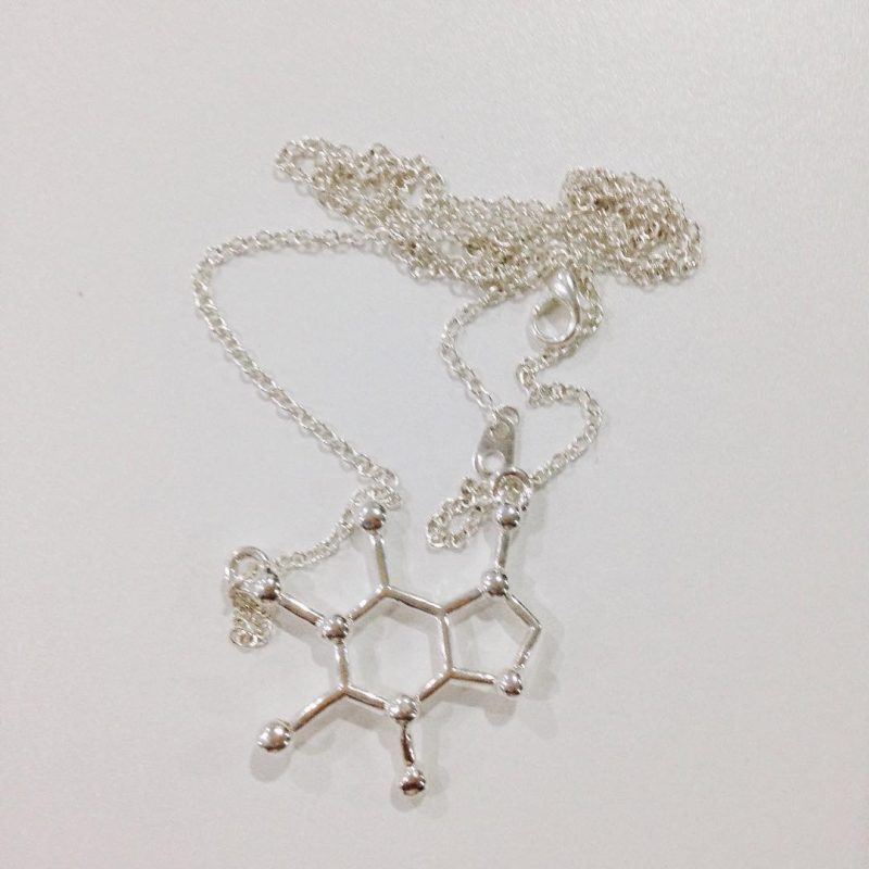 Thank you for this caffeine molecule necklace. @armyxxl you know me I love coffee and being nerdy. Hehe 😘😍