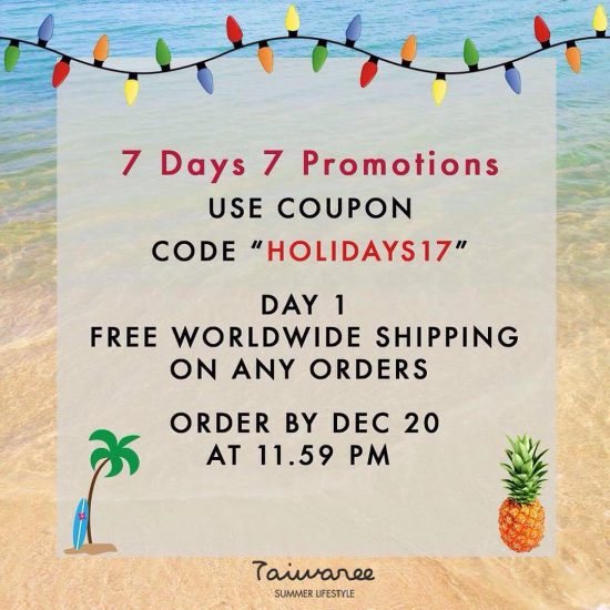 Hi friends, this week I'm running 7 days 7 promotions for linen clothing & bags. Day 1 promotion starts now. You can check out my website. (Taiwaree.com)