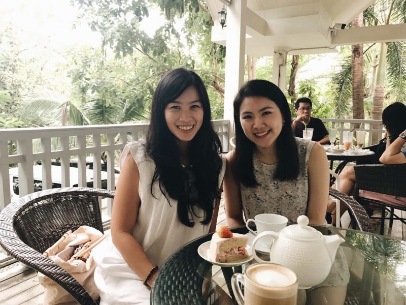 Drinking afternoon tea ☕️ with my lovely friend from primary school. It was so nice to see you on Koh Samui. Hope to see you again soon. Have a good flight to BKK! ❤️😍🏝 👧🏻👧🏻