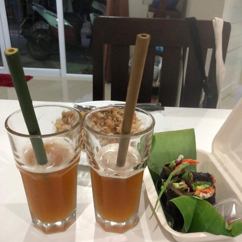 Love our new bamboo straws, bought them from Thai organic life