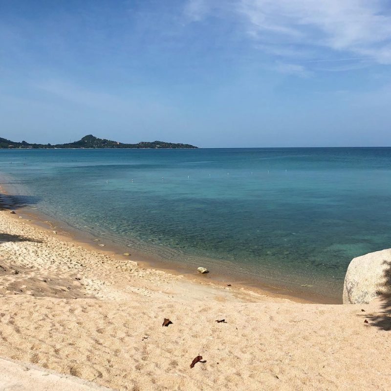 This is a beautiful and peaceful beach.