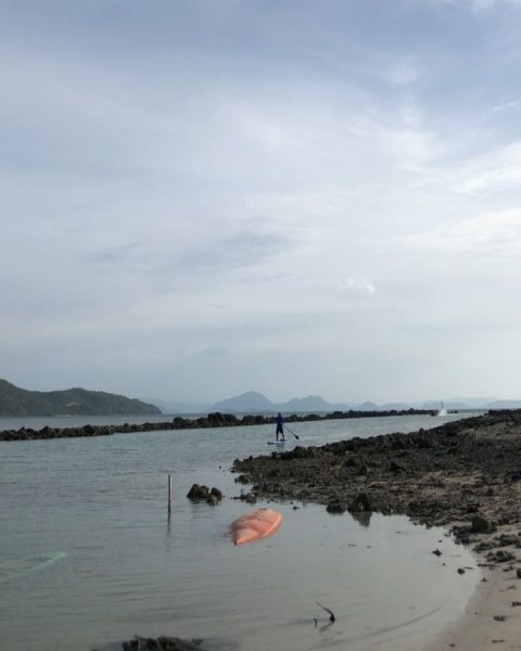 My birthday boy went paddling in Thong Krut.