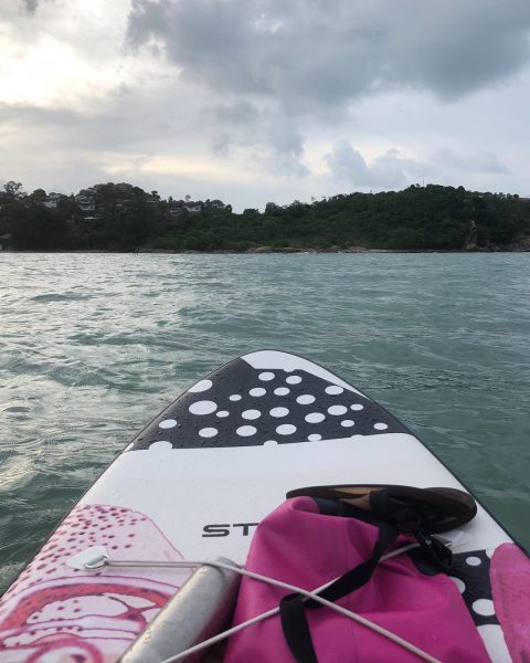 Back on the water after It stopped raining 🌧 today the waves were about 0.8-0.9 m. It was challenging and fun like riding a mini roller coaster 🎢.