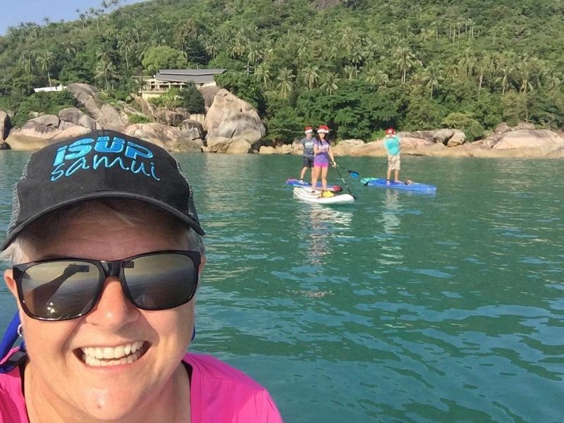Yesterday morning paddle was amazing. Around 7-8km from Chaweng Noi to Silver Beach and back. It was the last social paddle this year with Tammy and Ian as they are leaving tonight. Paddle next year