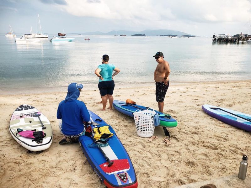 Getting ready for our morning paddle!