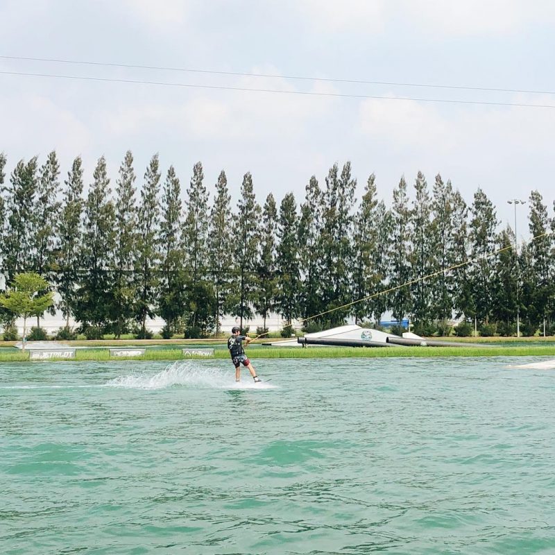 Did 2 hours of wakeboarding before we leave Bangkok. @armyxxl