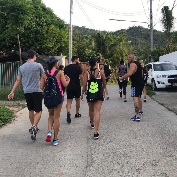 Started our 1st day of June with 7 AM hiking to overlap stone with Lamai Beach Crossfit crew