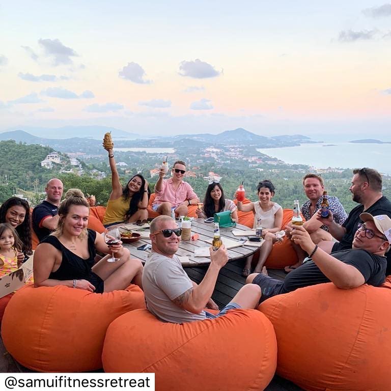 #repost @samuifitnessretreat Welcome Drinks for our retreat clients