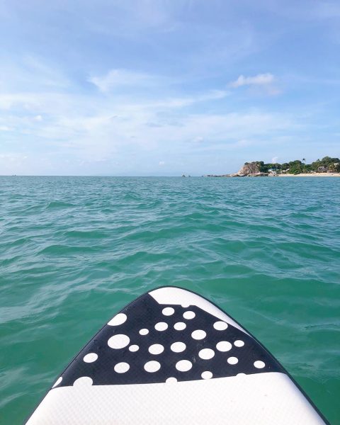 Saturday morning SUP with @samuifitnessretreat